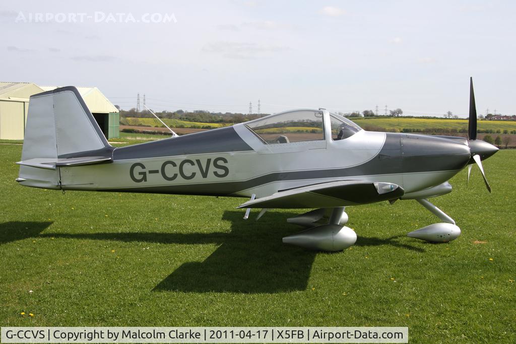 G-CCVS, 2010 Vans RV-6A C/N PFA 181A-13413, Vans RV-6A at Fishburn Airfield, UK in April 2011.
