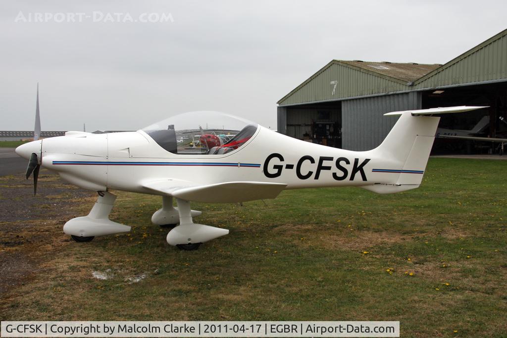 G-CFSK, 2009 Dyn'Aero MCR-01 C/N PFA 301-14704, Dyn'Aero MCR-01 at Breighton Airfield, UK in April 2011.