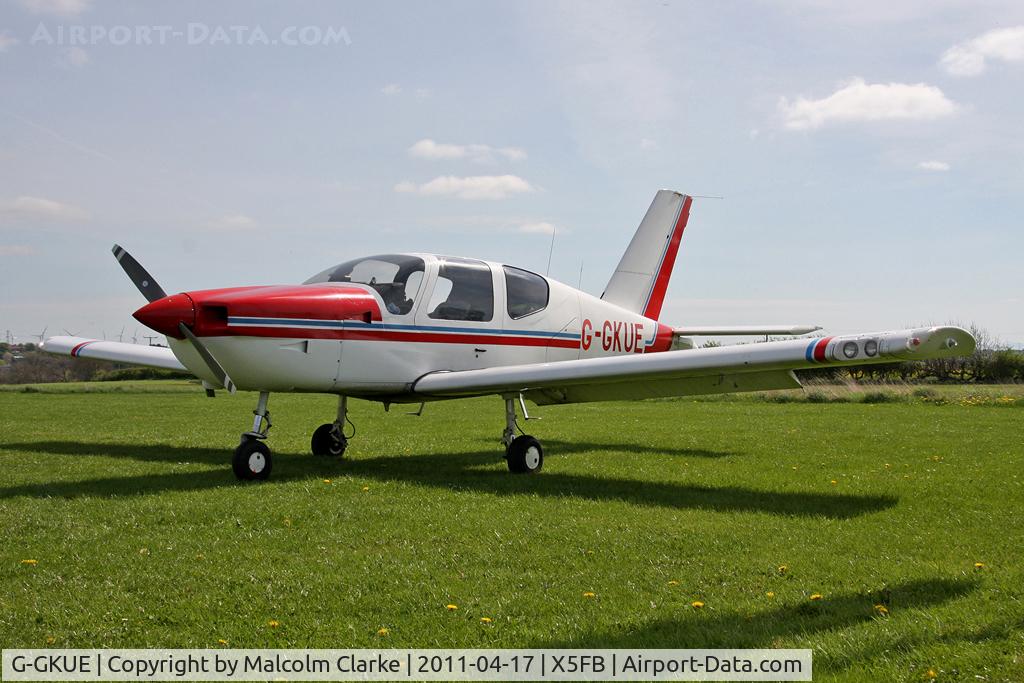 G-GKUE, 1990 Socata TB-9 Tampico C/N 1129, Socata TB9 Tobago at Fishburn Airfield, UK in April 2011.