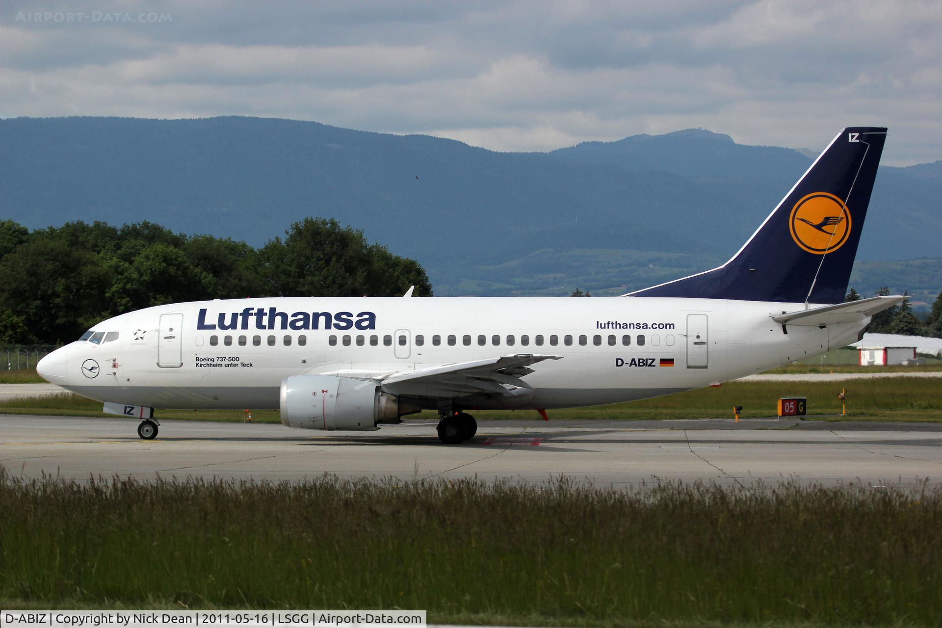 D-ABIZ, 1991 Boeing 737-530 C/N 25244, LSGG/GVA