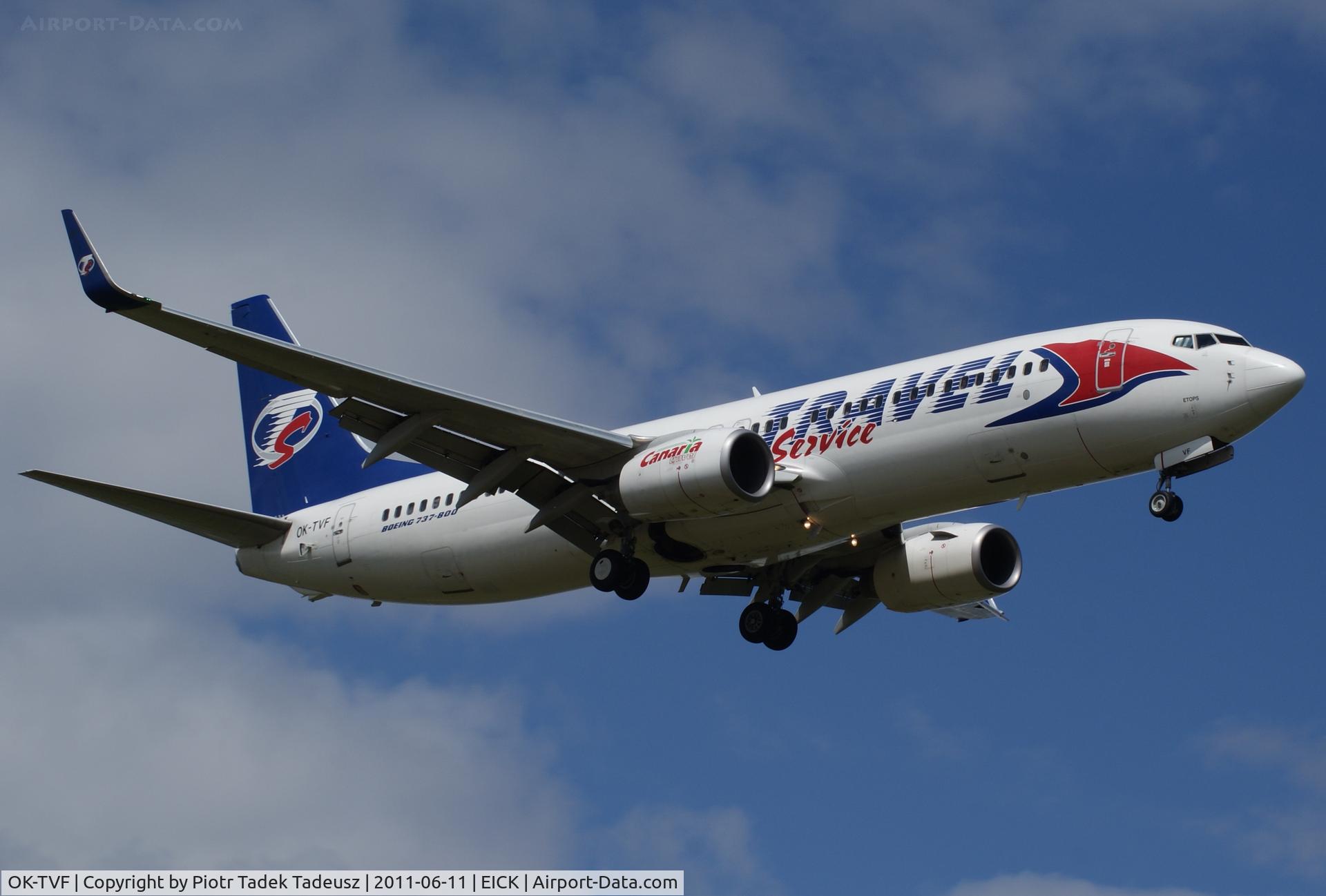 OK-TVF, 2005 Boeing 737-8FH C/N 29669, Cork.