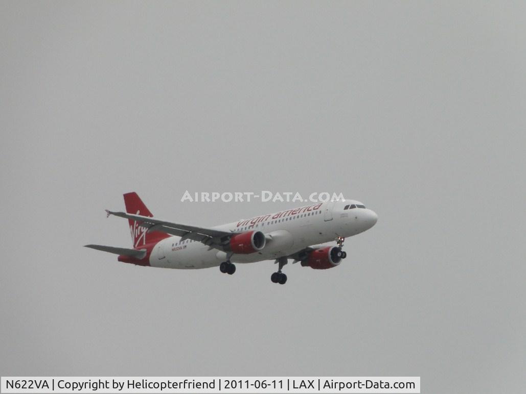 N622VA, 2006 Airbus A320-214 C/N 2674, On final to runway 24