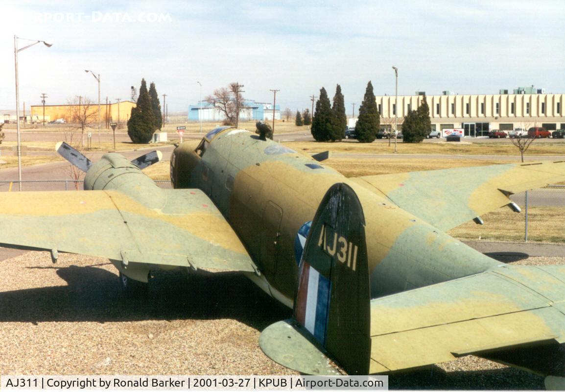AJ311, Lockheed RB-37 Ventura C/N 4449, Pueblo Weisbrod Aircraft Museum