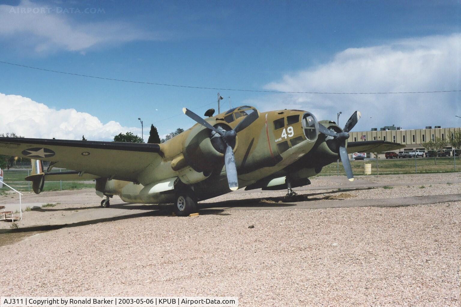 AJ311, Lockheed RB-37 Ventura C/N 4449, Pueblo Weisbrod Aircraft Museum