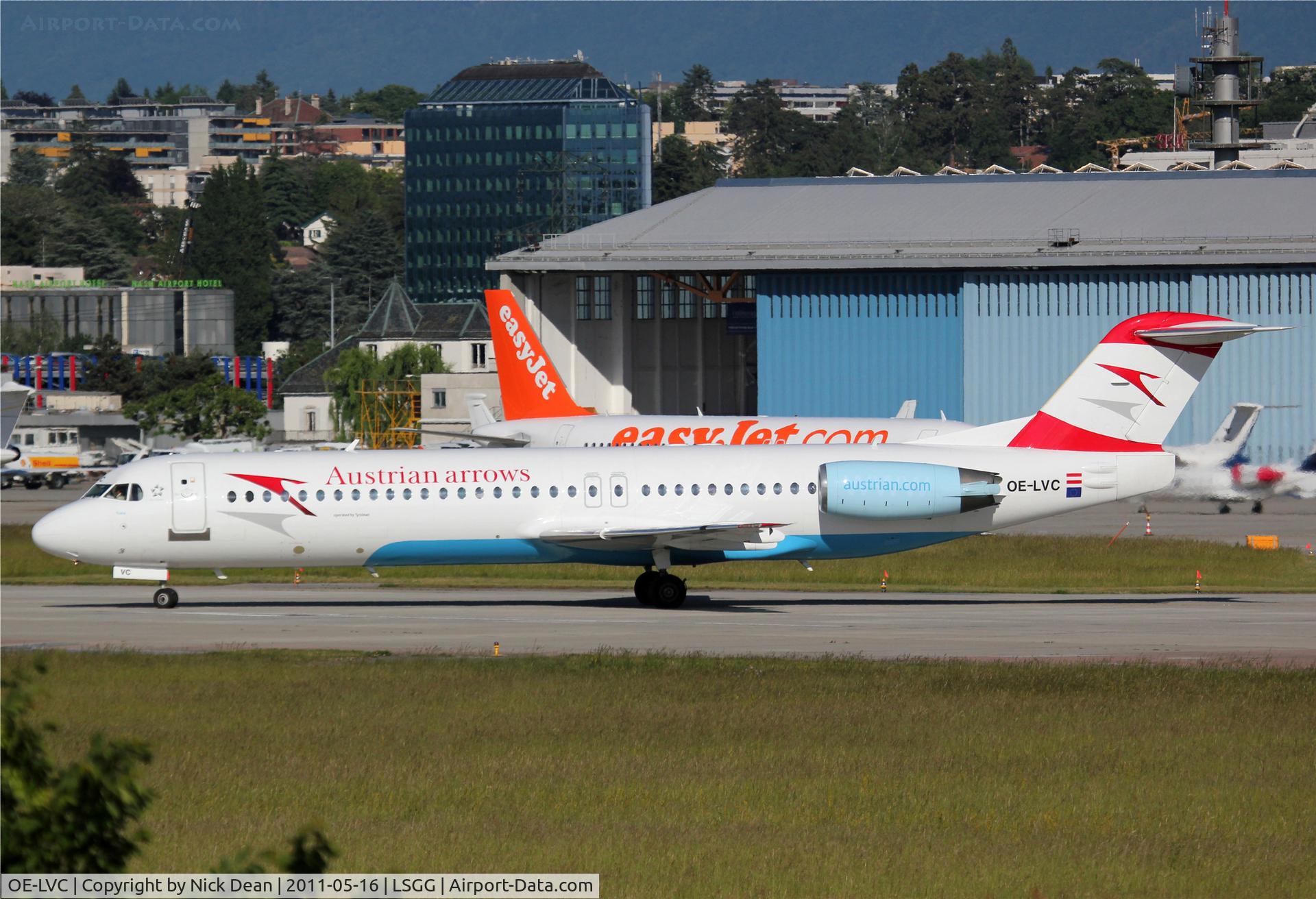 OE-LVC, 1993 Fokker 100 (F-28-0100) C/N 11446, LSGG/GVA