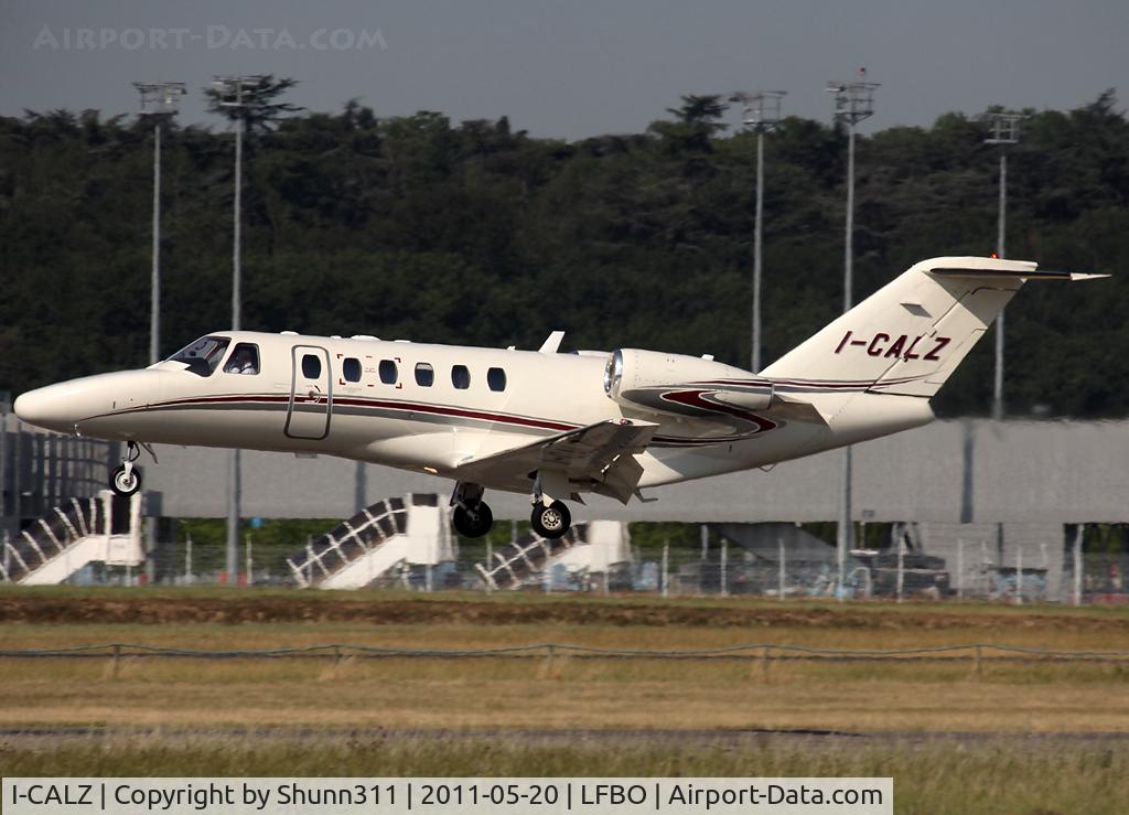 I-CALZ, 2008 Cessna 525A CitationJet CJ2+ C/N 525A-0427, Landing rwy 14L