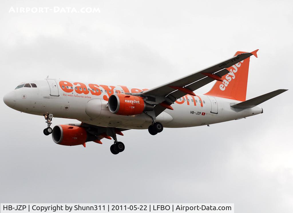HB-JZP, 2005 Airbus A319-111 C/N 2427, Landing rwy 32L