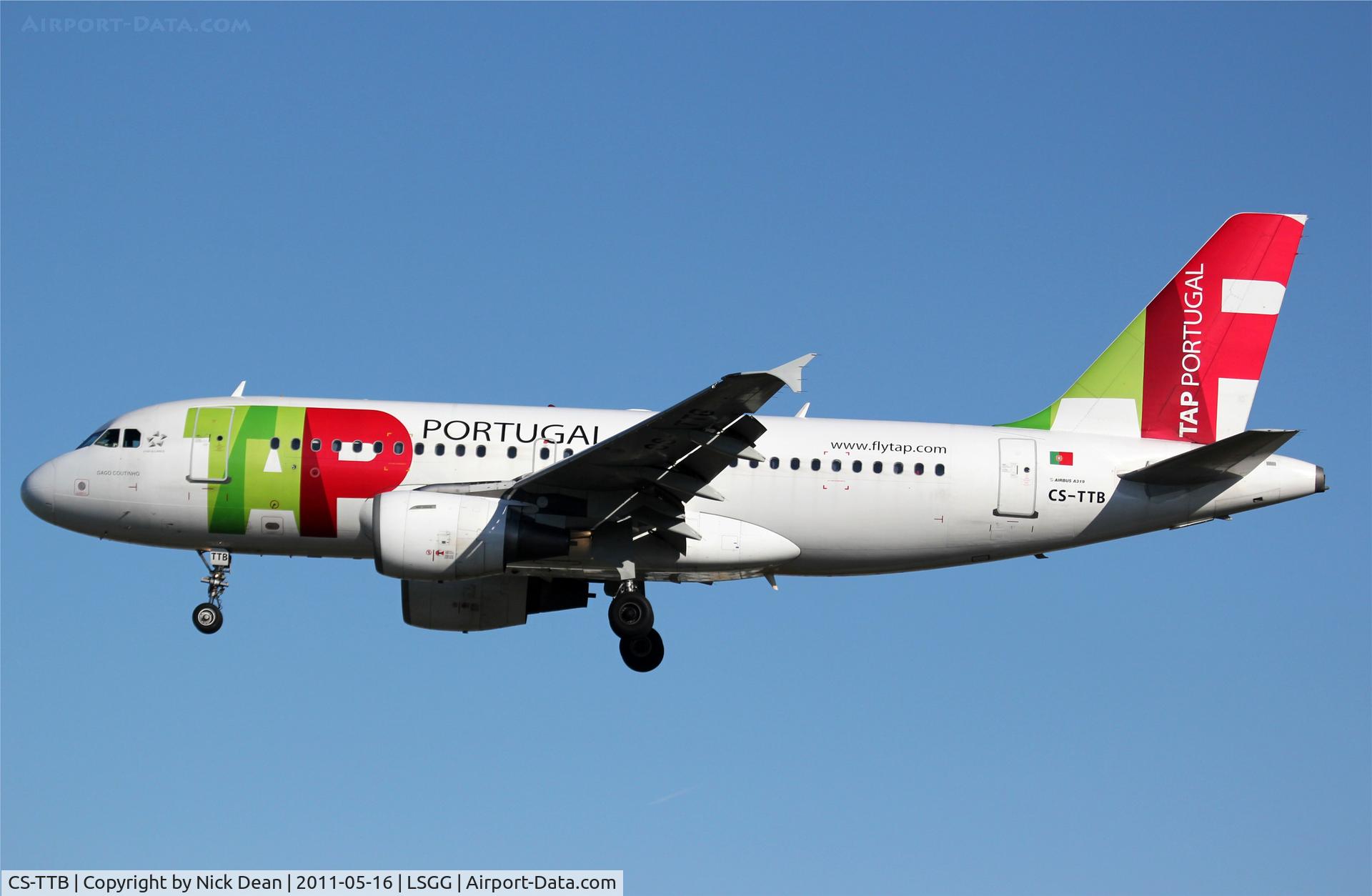 CS-TTB, 1997 Airbus A319-111 C/N 755, LSGG/GVA