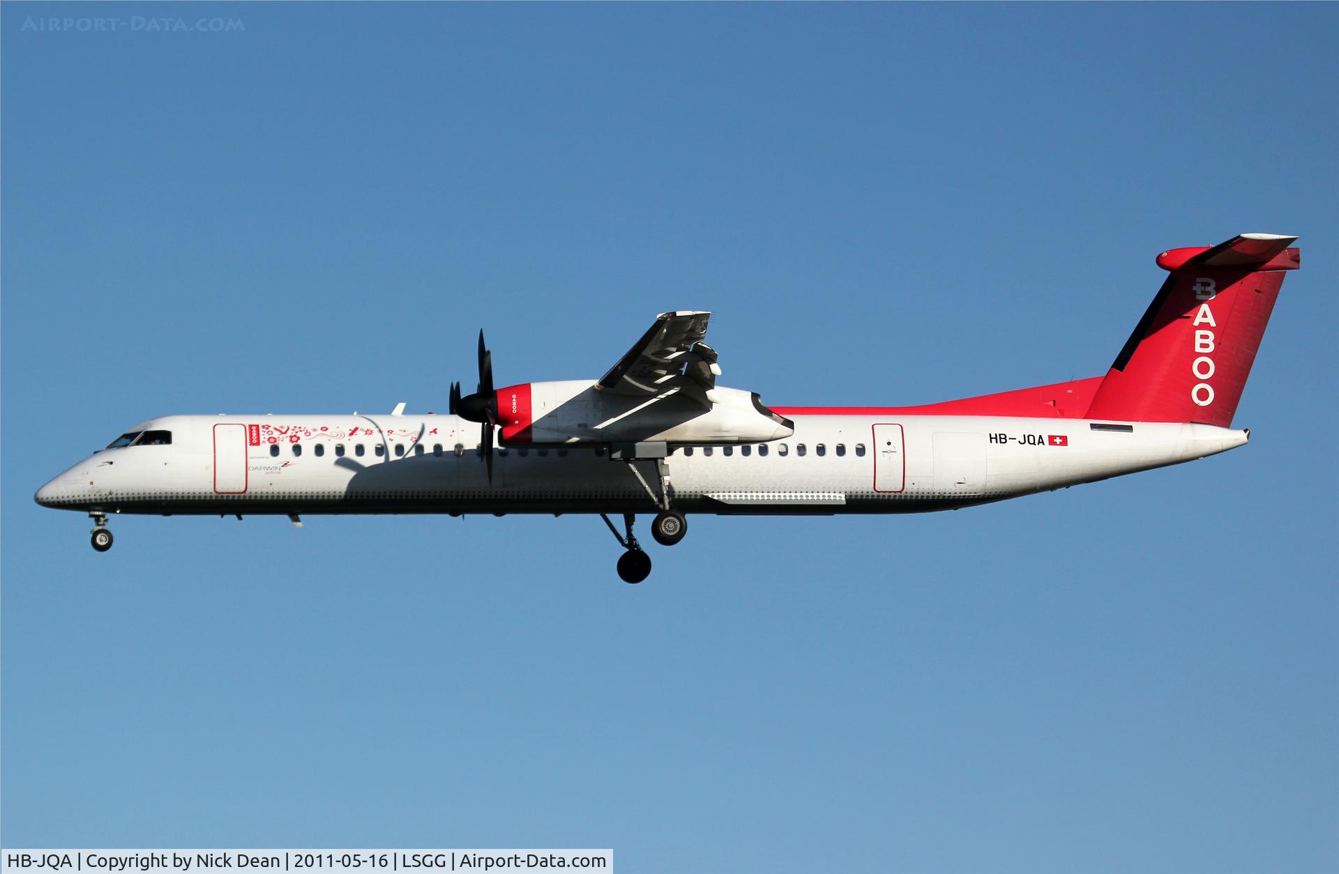 HB-JQA, 2000 De Havilland Canada DHC-8-402Q Dash 8 C/N 4017, LSGG/GVA