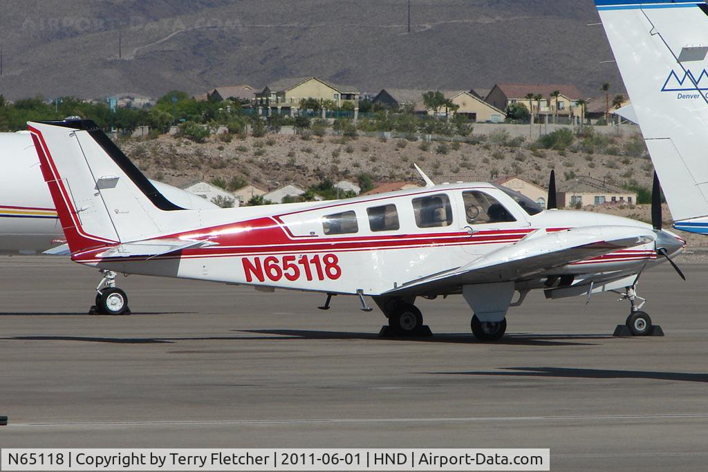 N65118, 1982 Beech 58P Baron C/N TJ-437, 1982 Beech 58P, c/n: TJ-437 at Henderson Exec