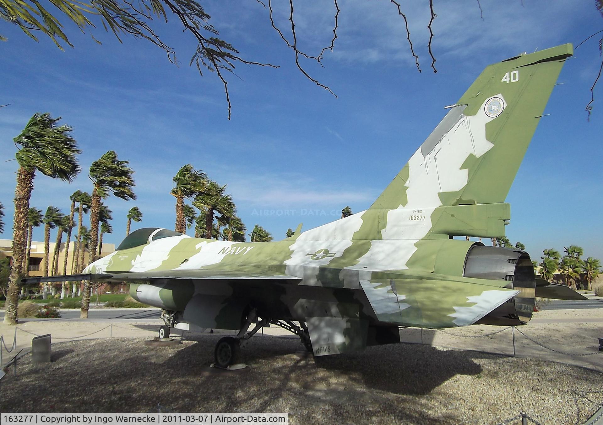 163277, General Dynamics F-16N Fighting Falcon C/N 3M-10, General Dynamics F-16N Fighting Falcon at the Palm Springs Air Museum, Palm Springs CA