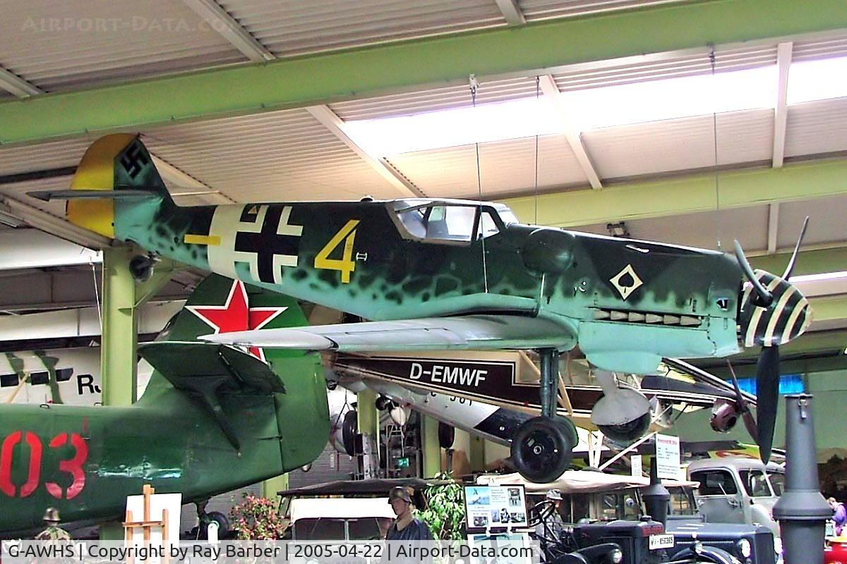 G-AWHS, 1966 Hispano HA-1112-M1L Buchon C/N 228, Hispano HA-1112 M1L Buchon [228] Sinsheim~D 22/04/2005