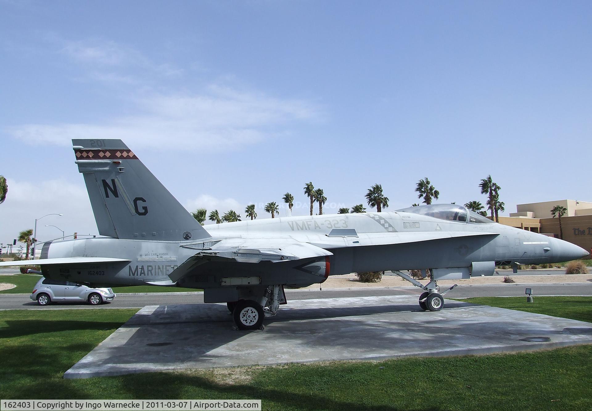 162403, McDonnell Douglas F/A-18A Hornet C/N 0231/A183, McDonnell Douglas F/A-18 Hornet at the Palm Springs Air Museum, Palm Springs CA