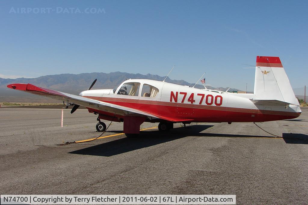 N74700, 1961 Mooney M20B Mark 21 C/N 1800, 1961 Mooney M20B, c/n: 1800 at Mesquite NV