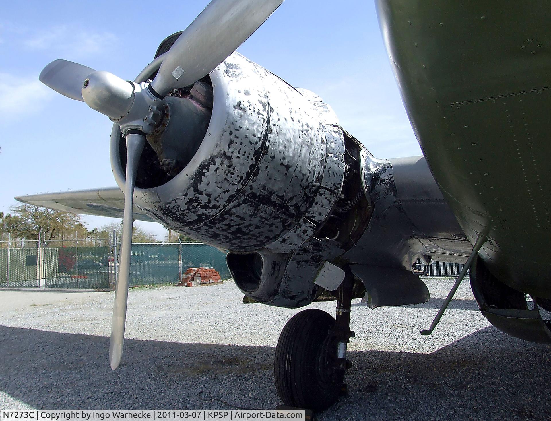 N7273C, 1940 Lockheed PV-2 Harpoon C/N 15-1177, Lockheed PV-2 Harpoon being restored at the Palm Springs Air Museum, Palm Springs CA
