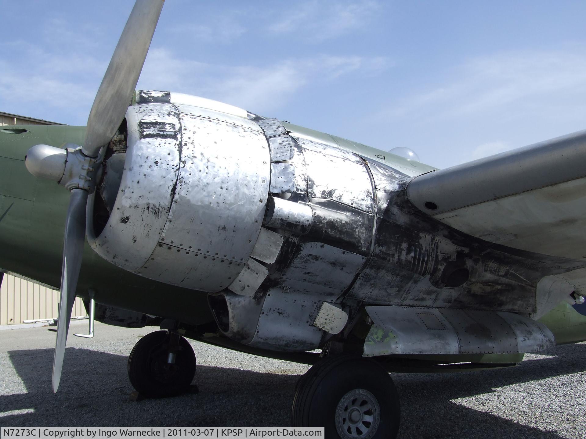 N7273C, 1940 Lockheed PV-2 Harpoon C/N 15-1177, Lockheed PV-2 Harpoon being restored at the Palm Springs Air Museum, Palm Springs CA