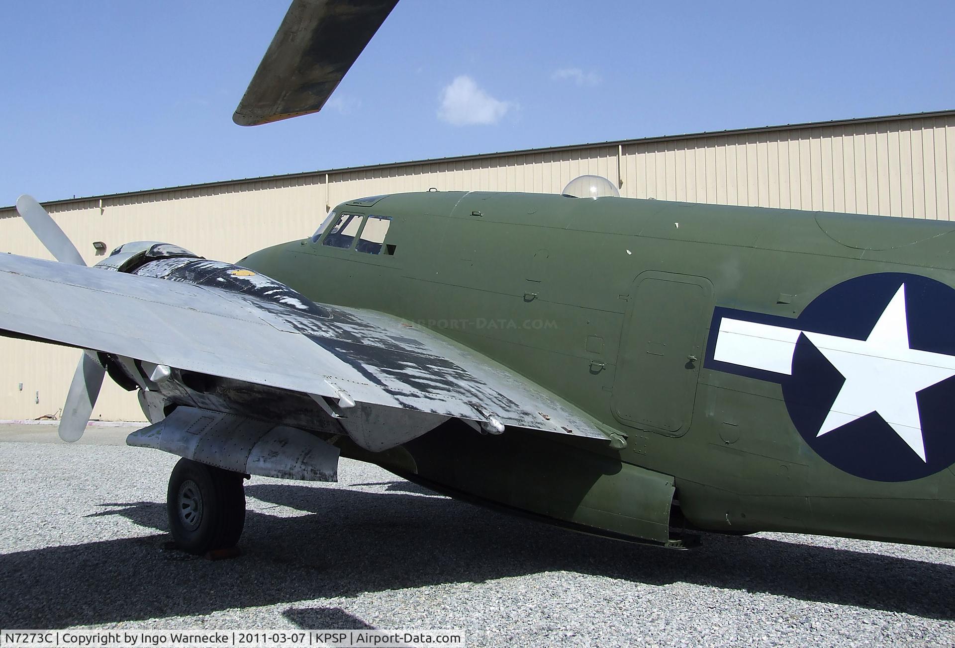 N7273C, 1940 Lockheed PV-2 Harpoon C/N 15-1177, Lockheed PV-2 Harpoon being restored at the Palm Springs Air Museum, Palm Springs CA