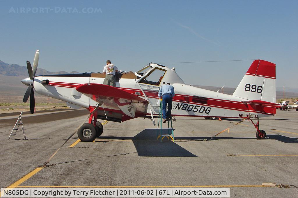 N805DG, 2003 Air Tractor AT-802A C/N 802A-0156, 2003 Air Tractor Inc AT-802A, c/n: 802A-0156 being readied for duty at Mesquite , NV