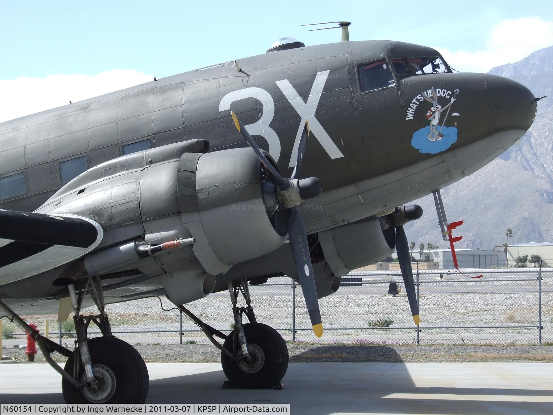 N60154, 1943 Douglas C-47B-25-DK Skytrain (Dakota III) C/N 16007/32755, Douglas DC-3C at the Palm Springs Air Museum, Palm Springs CA