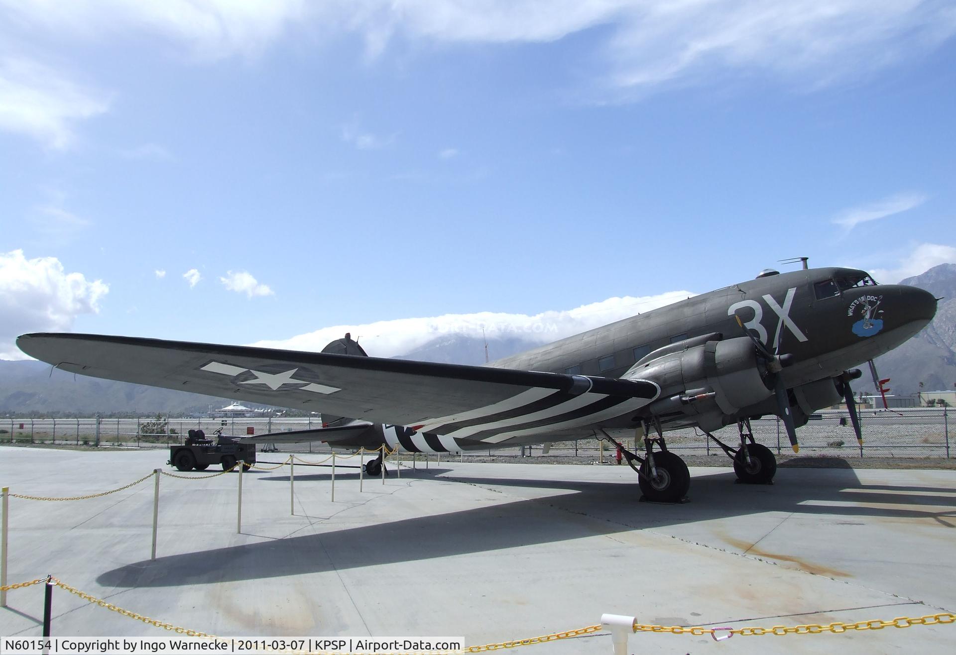 N60154, 1943 Douglas C-47B-25-DK Skytrain (Dakota III) C/N 16007/32755, Douglas DC-3C at the Palm Springs Air Museum, Palm Springs CA