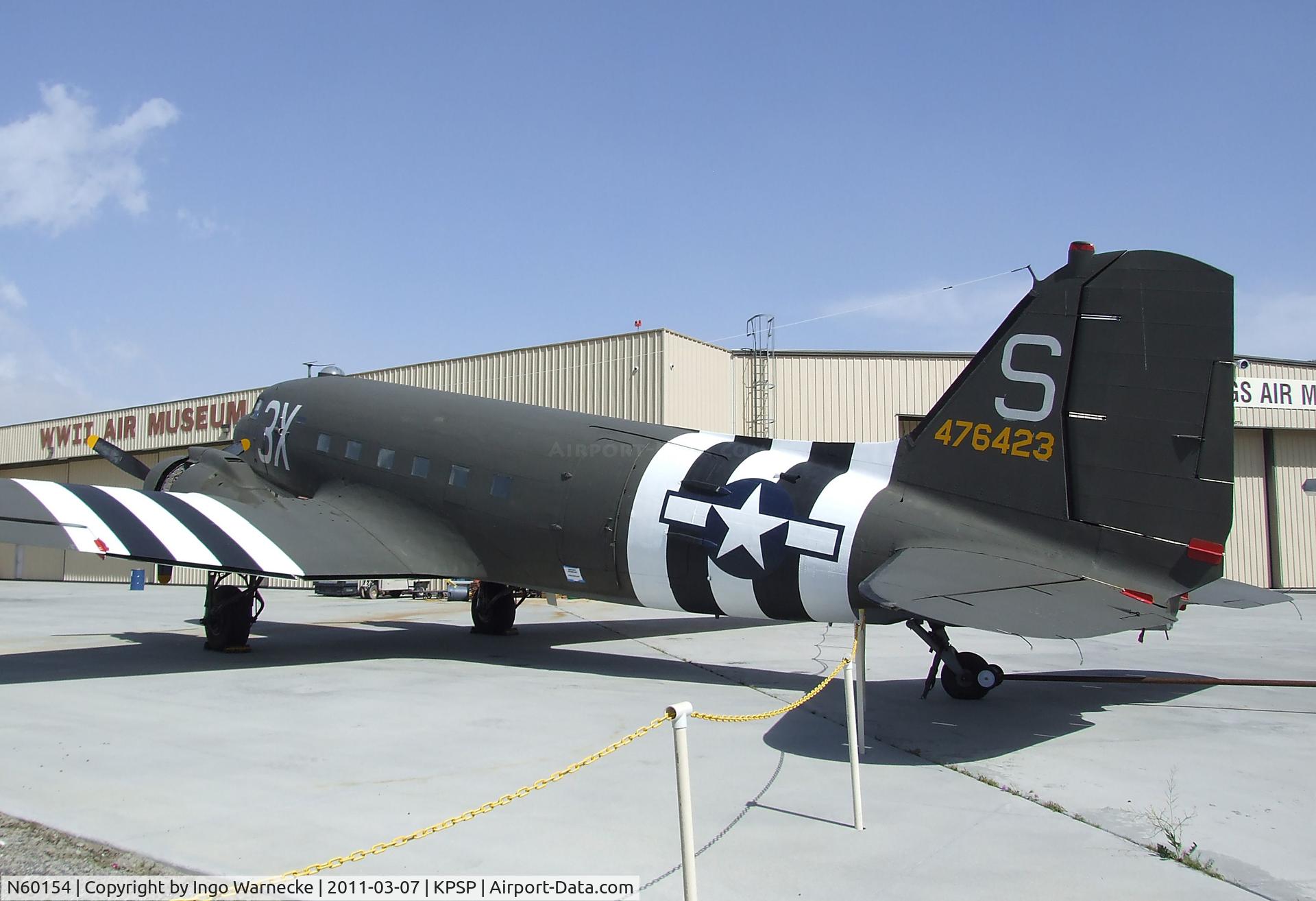 N60154, 1943 Douglas C-47B-25-DK Skytrain (Dakota III) C/N 16007/32755, Douglas DC-3C at the Palm Springs Air Museum, Palm Springs CA