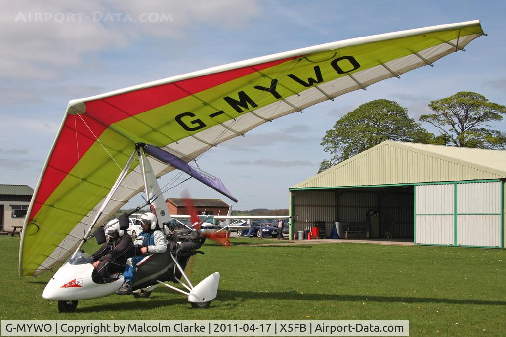 G-MYWO, 1995 Pegasus QUANTUM 15 C/N 6932, Pegesus Quantum 15 at Fishburn Airfield, UK in April 2011.