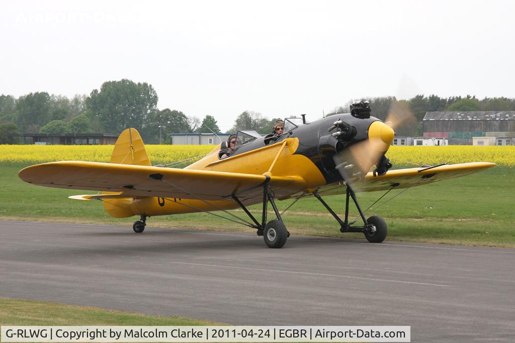 G-RLWG, 1942 Ryan PT-22 Recruit (ST3KR) C/N 1716, Ryan ST3KR at Breighton Airfield, UK in April 2011.