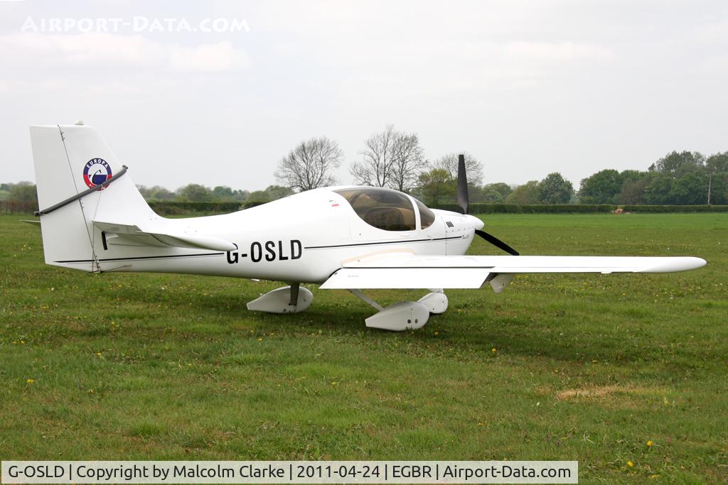 G-OSLD, 2000 Europa XS Tri-Gear C/N PFA 247-13641, Europa XS at Breighton Airfield, UK in April 2011.