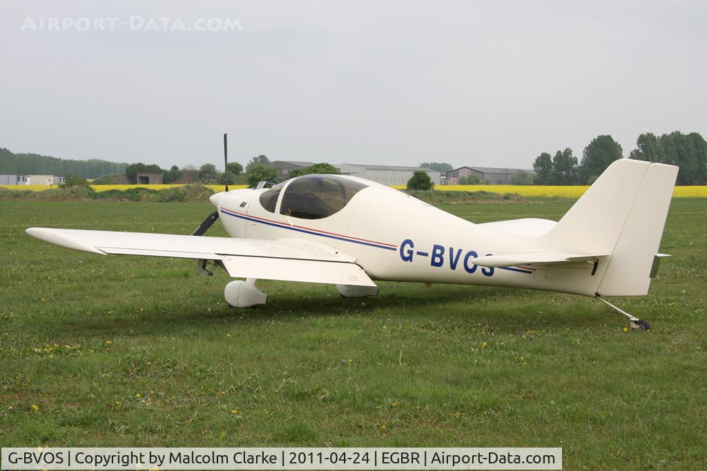 G-BVOS, 1988 Europa Tri-Gear C/N PFA 247-12562, Europa at Breighton Airfield, UK in April 2011.