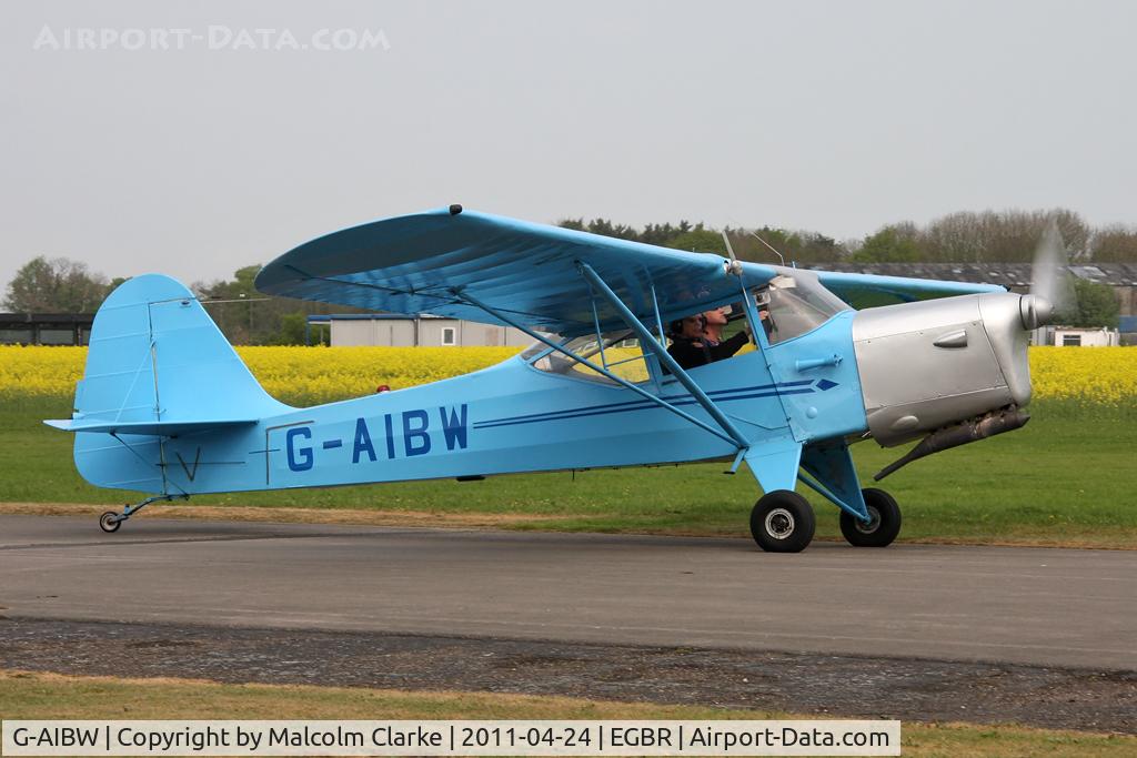 G-AIBW, 1946 Auster J-1N Alpha C/N 2158, Auster J-1N at Breighton Airfield, UK in April 2011.