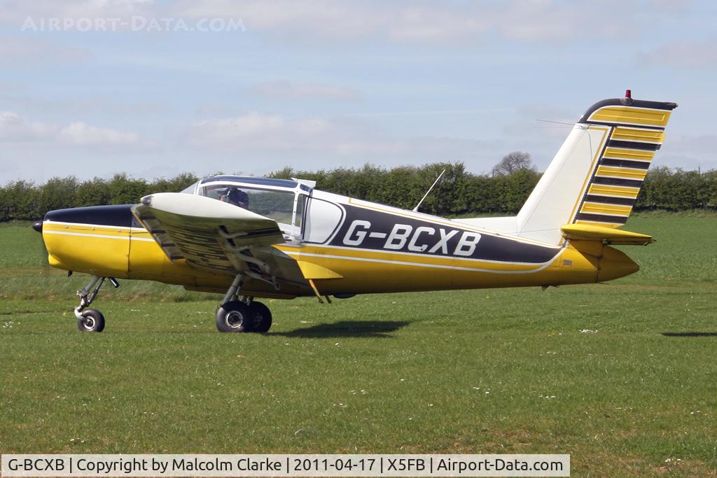 G-BCXB, 1974 Socata Rallye 100ST Galopin C/N 2546, Morane Saulnier Rallye 100ST at Fishburn Airfield, UK in April 2011.