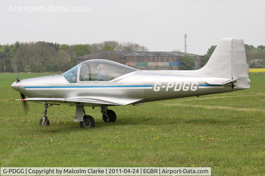 G-PDGG, 1959 Aeromere F-8L Falco III C/N 208, Aeromere F8L Falco at Breighton Airfield, UK in April 2011.