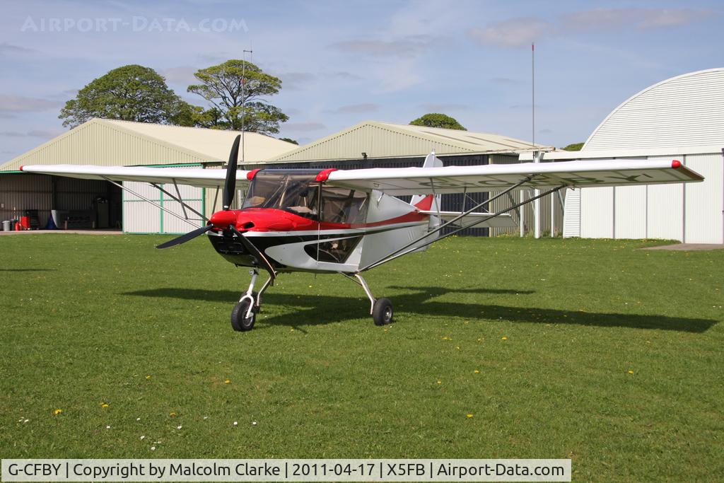 G-CFBY, 2008 Skyranger Swift 912S(1) C/N BMAA/HB/562, Skyranger Swift 912S(1) at Fishburn Airfield, UK in April 2011.