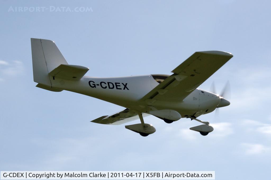 G-CDEX, 2004 Europa Tri Gear C/N PFA 247-12507, Europa at Fishburn Airfield, UK in April 2011.