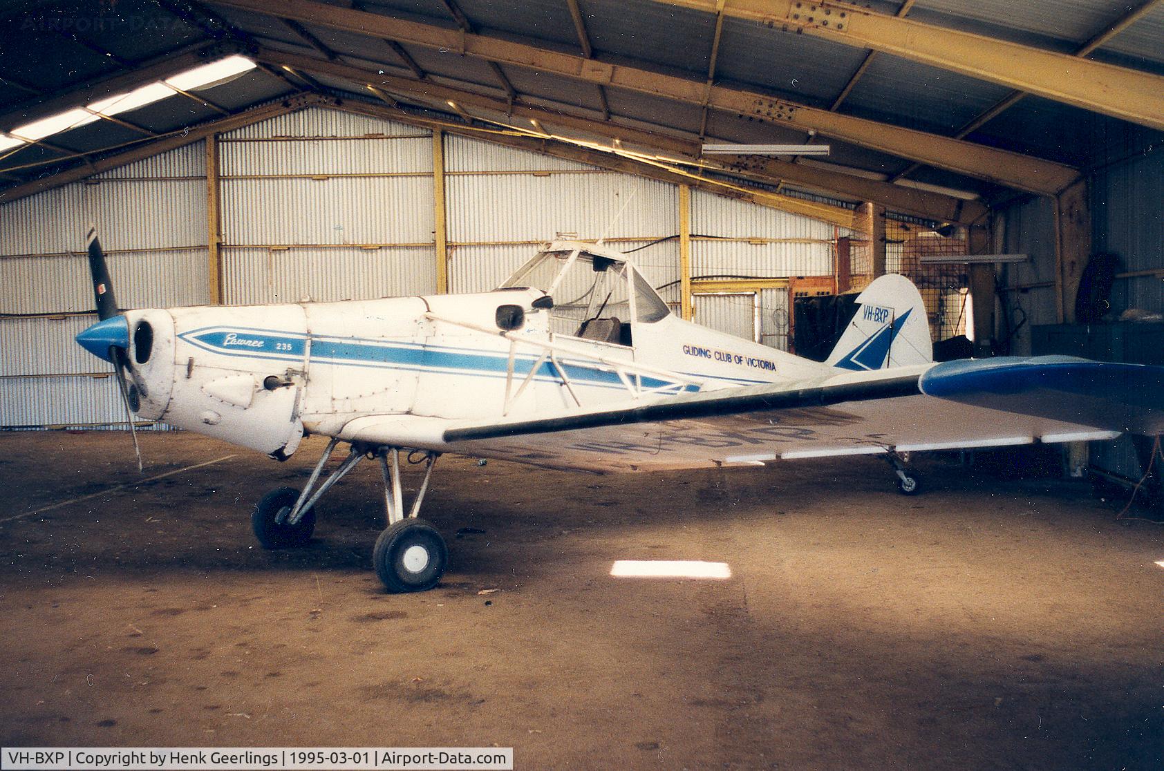 VH-BXP, 1964 Piper PA-25-235 C/N 25-2638, Piper Pawnee , Towing plane for the Gliding Club of Victoria  , Benalla Aerodrome