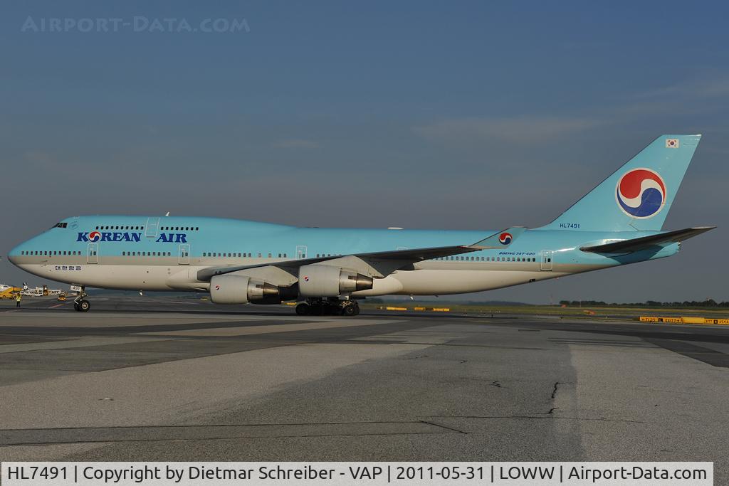 HL7491, Boeing 747-4B5 C/N 27341, Korean Boeing 747-400
