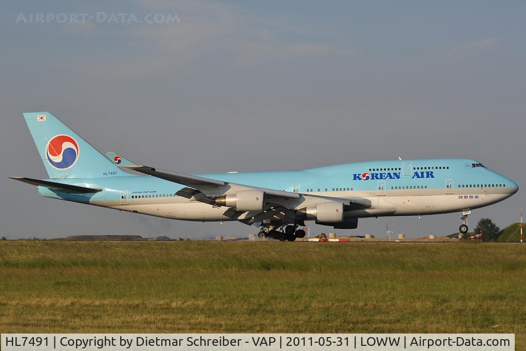 HL7491, Boeing 747-4B5 C/N 27341, Korean Boeing 747-400
