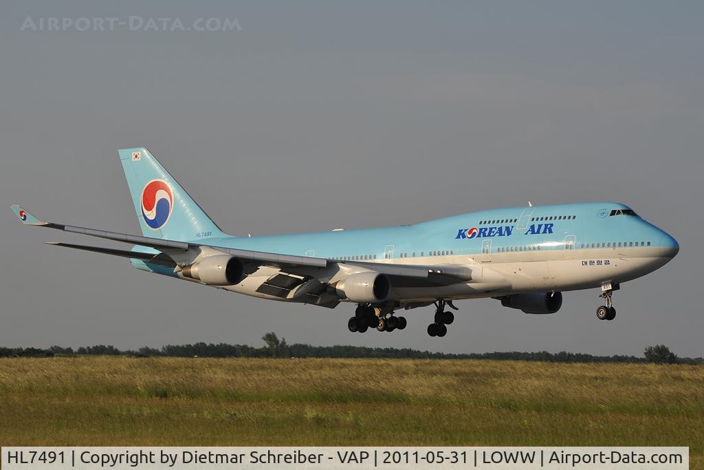 HL7491, Boeing 747-4B5 C/N 27341, Korean Boeing 747-400