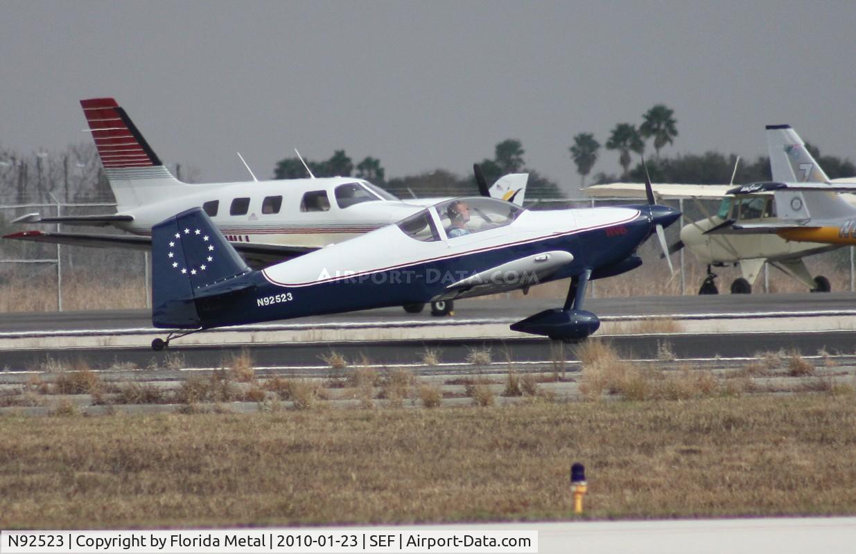 N92523, 1996 Vans RV-6 C/N 22612, Vans RV-6