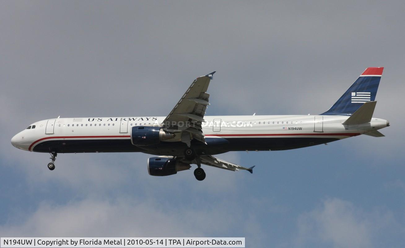 N194UW, 2008 Airbus A321-211 C/N 3629, US Airways A321