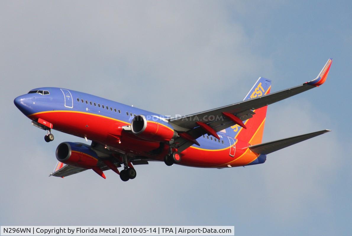 N296WN, 2007 Boeing 737-7H4 C/N 36613, Southwest 737