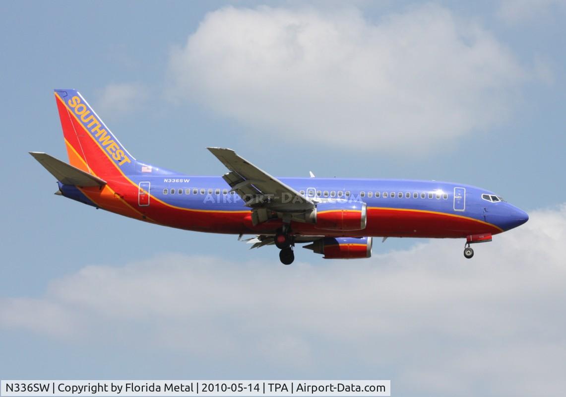 N336SW, 1988 Boeing 737-3H4 C/N 23940, Southwest 737