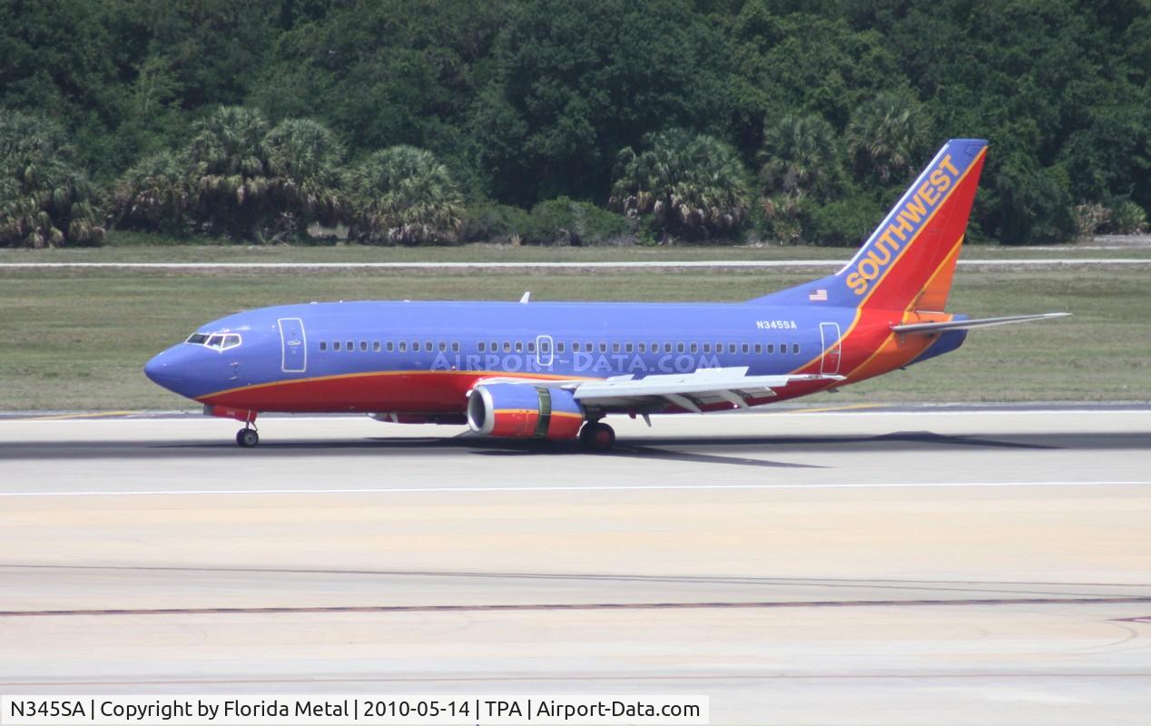 N345SA, 1987 Boeing 737-3K2 C/N 23786, Southwest 737