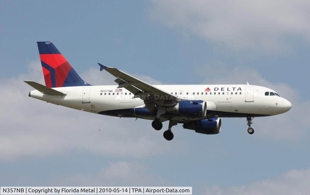 N357NB, 2002 Airbus A319-114 C/N 1875, Delta A319