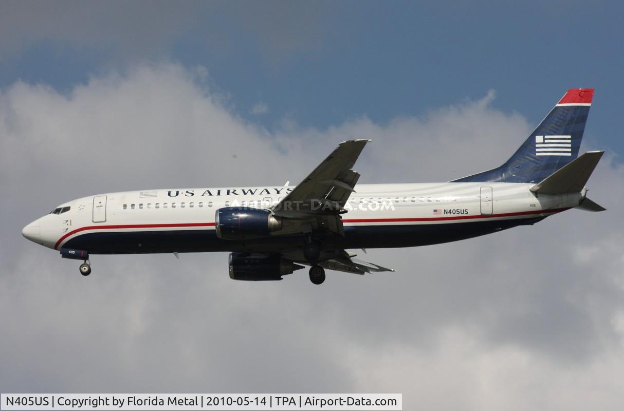 N405US, 1989 Boeing 737-401 C/N 23885, US Airways 737