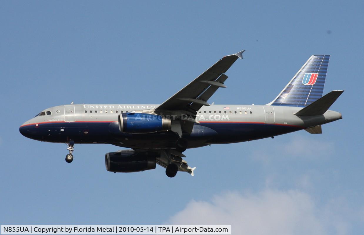 N855UA, 2002 Airbus A319-131 C/N 1737, United A319