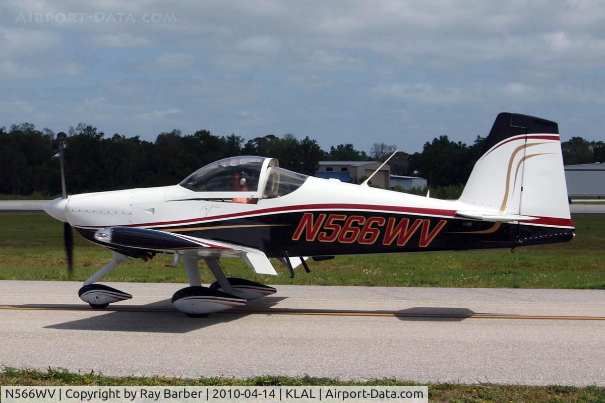 N566WV, Vans RV-7A C/N 72604, Van's RV-7A [72604] Lakeland-Linder~N 14/04/2010