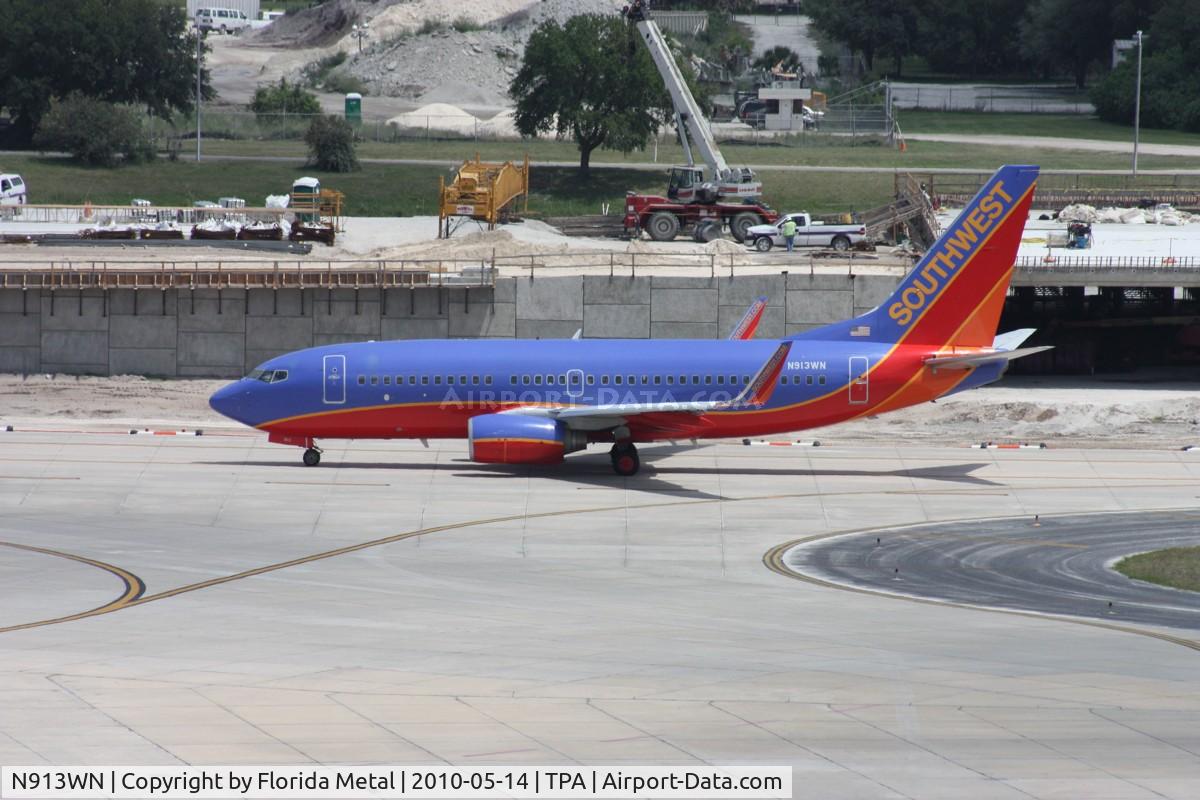 N913WN, 2008 Boeing 737-7H4 C/N 29840, Southwest 737