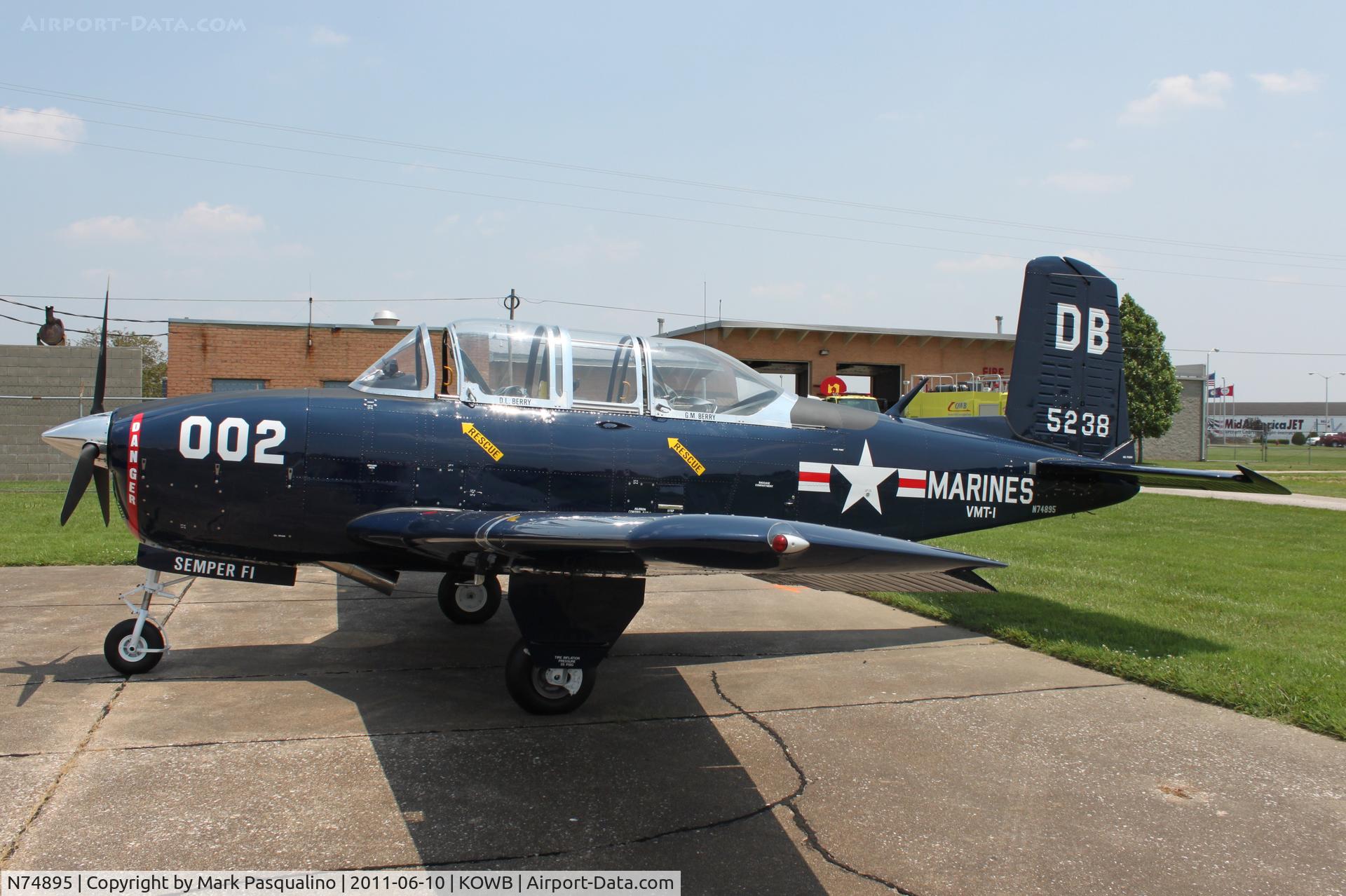 N74895, 1955 Beech T-34A (A45) Mentor C/N G-795, Beech T-34A