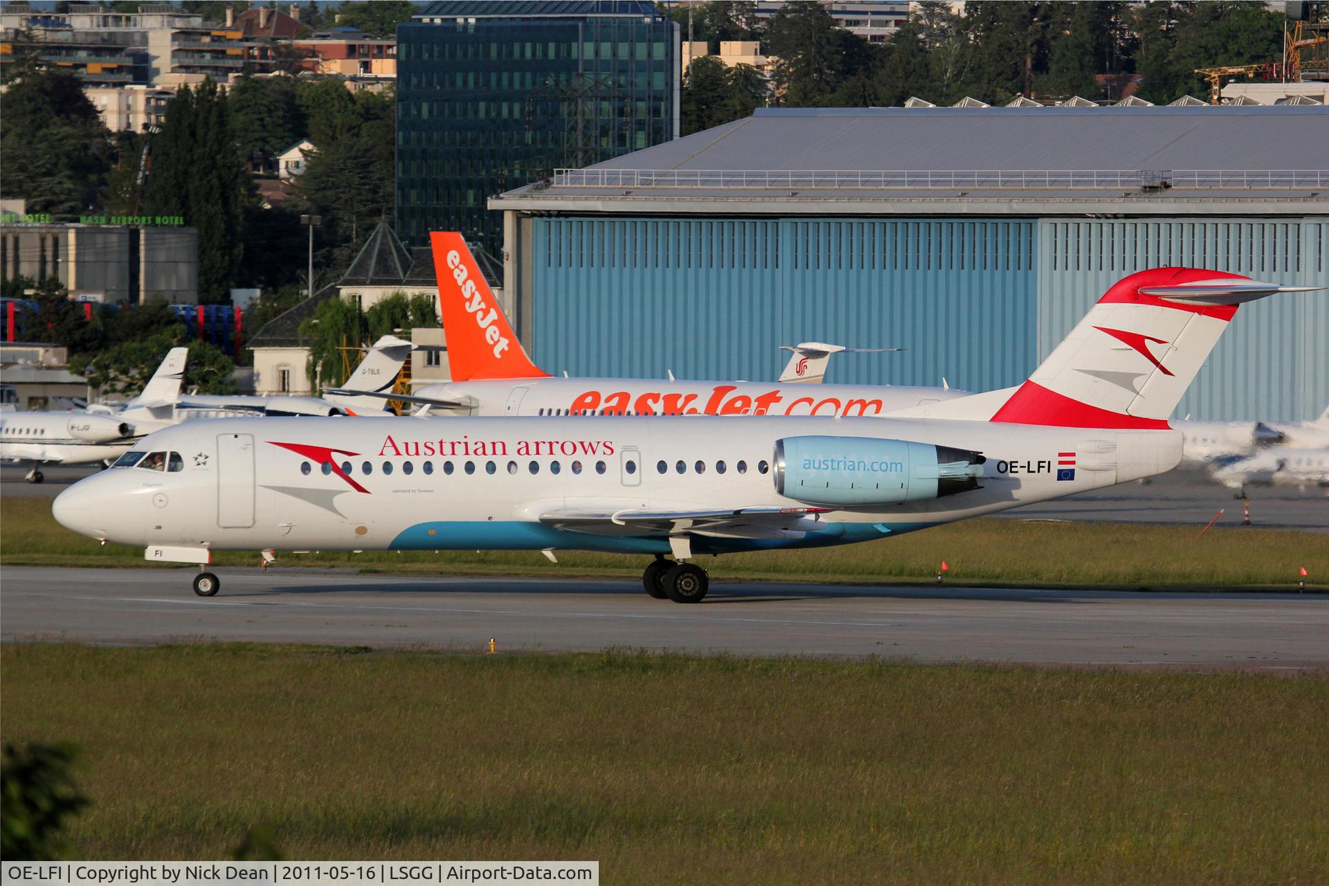OE-LFI, 1995 Fokker 70 (F-28-0070) C/N 11529, LSGG/GVA
